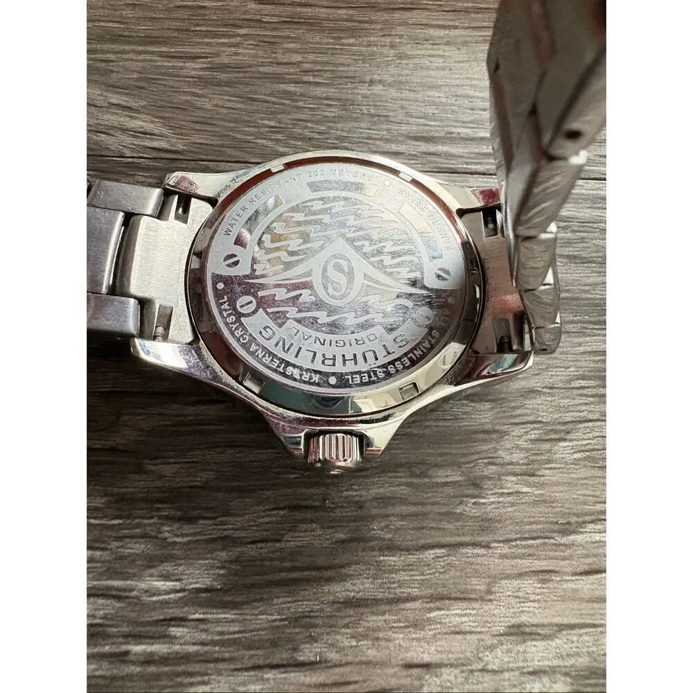 Stührling Regatta Champion Swiss Quartz Men’s Watch In Silver & Blue